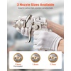 image:imageVEVOR LVLP Air Spray Gun Gravity Feed Paint Sprayer Gun with 3 Nozzles 131417mm 600ml Capacity Automotive Paint Sprayer with Air Regulator for Furniture Car Painting Home ImprovementLVLP 131417mm