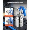 image:imageVEVOR LVLP Air Spray Gun Gravity Feed Paint Sprayer Gun with 3 Nozzles 131417mm 600ml Capacity Automotive Paint Sprayer with Air Regulator for Furniture Car Painting Home ImprovementSiphon 18 mm