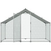 image:imageVEVOR Large Metal Chicken Coop with Run Walkin Chicken Coop for Yard with Waterproof Cover 65 x 98 x 65 ft Spire Roof Large Poultry Cage for Hen House Duck Coop and Rabbit Run1181L x 394W x 787H