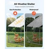 image:imageVEVOR Large Metal Chicken Coop with Run Walkin Chicken Coop for Yard with Waterproof Cover 65 x 98 x 65 ft Spire Roof Large Poultry Cage for Hen House Duck Coop and Rabbit Run1181L x 1181W x 787H