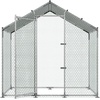image:imageVEVOR Large Metal Chicken Coop with Run Walkin Chicken Coop for Yard with Waterproof Cover 65 x 98 x 65 ft Spire Roof Large Poultry Cage for Hen House Duck Coop and Rabbit Run787L x 394W x 787H