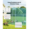 image:imageVEVOR Large Metal Chicken Coop with Run Walkin Chicken Coop for Yard with Waterproof Cover 65 x 98 x 65 ft Spire Roof Large Poultry Cage for Hen House Duck Coop and Rabbit Run1181L x 2362W x 787H