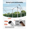 image:imageVEVOR Large Metal Chicken Coop with Run Walkin Chicken Coop for Yard with Waterproof Cover 65 x 98 x 65 ft Spire Roof Large Poultry Cage for Hen House Duck Coop and Rabbit Run787L x 787W x 787H