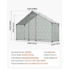 image:imageVEVOR Large Metal Chicken Coop with Run Walkin Chicken Coop for Yard with Waterproof Cover 65 x 98 x 65 ft Spire Roof Large Poultry Cage for Hen House Duck Coop and Rabbit Run1181L x 394W x 787H