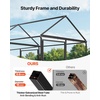 image:imageVEVOR Large Metal Chicken Coop with Run Walkin Chicken Coop for Yard with Waterproof Cover 65 x 98 x 65 ft Spire Roof Large Poultry Cage for Hen House Duck Coop and Rabbit Run787L x 394W x 394H