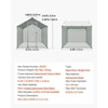 image:imageVEVOR Large Metal Chicken Coop with Run Walkin Chicken Coop for Yard with Waterproof Cover 65 x 98 x 65 ft Spire Roof Large Poultry Cage for Hen House Duck Coop and Rabbit Run787L x 787W x 787H