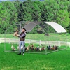 image:imageVEVOR Large Metal Chicken Coop with Run Walkin Chicken Coop for Yard with Waterproof Cover 65 x 98 x 65 ft Spire Roof Large Poultry Cage for Hen House Duck Coop and Rabbit Run1575L x 1181W x 787H