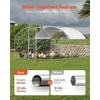 image:imageVEVOR Large Metal Chicken Coop with Run Walkin Chicken Coop for Yard with Waterproof Cover 65 x 98 x 65 ft Spire Roof Large Poultry Cage for Hen House Duck Coop and Rabbit Run1575L x 1181W x 787H