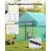 image:imageVEVOR Large Metal Chicken Coop with Run Walkin Chicken Coop for Yard with Waterproof Cover 65 x 98 x 65 ft Spire Roof Large Poultry Cage for Hen House Duck Coop and Rabbit Run787L x 394W x 394H