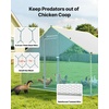 image:imageVEVOR Large Metal Chicken Coop with Run Walkin Chicken Coop for Yard with Waterproof Cover 65 x 98 x 65 ft Spire Roof Large Poultry Cage for Hen House Duck Coop and Rabbit Run1176L x 792W x 792H