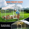 image:imageVEVOR Large Metal Chicken Coop with Run Walkin Chicken Coop for Yard with Waterproof Cover 65 x 98 x 65 ft Spire Roof Large Poultry Cage for Hen House Duck Coop and Rabbit Run1180L x 780W x 780H