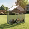image:imageVEVOR Large Metal Chicken Coop with Run Walkin Chicken Coop for Yard with Waterproof Cover 65 x 98 x 65 ft Spire Roof Large Poultry Cage for Hen House Duck Coop and Rabbit Run787L x 394W x 787H