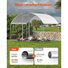 image:imageVEVOR Large Metal Chicken Coop with Run Walkin Chicken Coop for Yard with Waterproof Cover 65 x 98 x 65 ft Spire Roof Large Poultry Cage for Hen House Duck Coop and Rabbit Run1181L x 787W x 787H