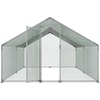 image:imageVEVOR Large Metal Chicken Coop with Run Walkin Chicken Coop for Yard with Waterproof Cover 65 x 98 x 65 ft Spire Roof Large Poultry Cage for Hen House Duck Coop and Rabbit Run1186L x 1547W x 784H