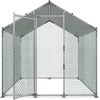 image:imageVEVOR Large Metal Chicken Coop with Run Walkin Chicken Coop for Yard with Waterproof Cover 65 x 98 x 65 ft Spire Roof Large Poultry Cage for Hen House Duck Coop and Rabbit Run787L x 787W x 787H