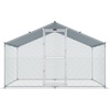 image:imageVEVOR Large Metal Chicken Coop with Run Walkin Chicken Coop for Yard with Waterproof Cover 65 x 98 x 65 ft Spire Roof Large Poultry Cage for Hen House Duck Coop and Rabbit Run1180L x 780W x 780H