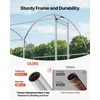 image:imageVEVOR Large Metal Chicken Coop with Run Walkin Chicken Coop for Yard with Waterproof Cover 65 x 98 x 65 ft Spire Roof Large Poultry Cage for Hen House Duck Coop and Rabbit Run1181L x 2362W x 787H