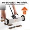 image:imageVEVOR Magnetic Pick Up Sweeper 17inch Heavy Duty Magnet Pickup Lawn Sweeper Roofing Tools 10 Lbs Yard Magnet with Telescoping Holder and Wheels to Pick Up Nails Magnetic Sweeper for Construction18 Inch45LBS