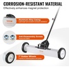 image:imageVEVOR Magnetic Pick Up Sweeper 17inch Heavy Duty Magnet Pickup Lawn Sweeper Roofing Tools 10 Lbs Yard Magnet with Telescoping Holder and Wheels to Pick Up Nails Magnetic Sweeper for Construction24 Inch