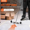 image:imageVEVOR Magnetic Pick Up Sweeper 17inch Heavy Duty Magnet Pickup Lawn Sweeper Roofing Tools 10 Lbs Yard Magnet with Telescoping Holder and Wheels to Pick Up Nails Magnetic Sweeper for Construction17 Inch10LBS