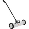 image:imageVEVOR Magnetic Pick Up Sweeper 17inch Heavy Duty Magnet Pickup Lawn Sweeper Roofing Tools 10 Lbs Yard Magnet with Telescoping Holder and Wheels to Pick Up Nails Magnetic Sweeper for Construction18 Inch45LBS