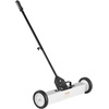 image:imageVEVOR Magnetic Pick Up Sweeper 17inch Heavy Duty Magnet Pickup Lawn Sweeper Roofing Tools 10 Lbs Yard Magnet with Telescoping Holder and Wheels to Pick Up Nails Magnetic Sweeper for Construction24 Inch50LBS