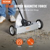 image:imageVEVOR Magnetic Pick Up Sweeper 17inch Heavy Duty Magnet Pickup Lawn Sweeper Roofing Tools 10 Lbs Yard Magnet with Telescoping Holder and Wheels to Pick Up Nails Magnetic Sweeper for Construction18 Inch45LBS