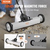 image:imageVEVOR Magnetic Pick Up Sweeper 17inch Heavy Duty Magnet Pickup Lawn Sweeper Roofing Tools 10 Lbs Yard Magnet with Telescoping Holder and Wheels to Pick Up Nails Magnetic Sweeper for Construction24 Inch