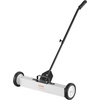 image:imageVEVOR Magnetic Pick Up Sweeper 17inch Heavy Duty Magnet Pickup Lawn Sweeper Roofing Tools 10 Lbs Yard Magnet with Telescoping Holder and Wheels to Pick Up Nails Magnetic Sweeper for Construction24 Inch50LBS