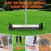 image:imageVEVOR Magnetic Pick Up Sweeper 17inch Heavy Duty Magnet Pickup Lawn Sweeper Roofing Tools 10 Lbs Yard Magnet with Telescoping Holder and Wheels to Pick Up Nails Magnetic Sweeper for Construction15 Inch8LBS