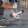 image:imageVEVOR Magnetic Pick Up Sweeper 17inch Heavy Duty Magnet Pickup Lawn Sweeper Roofing Tools 10 Lbs Yard Magnet with Telescoping Holder and Wheels to Pick Up Nails Magnetic Sweeper for Construction15 Inch8LBS
