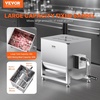image:imageVEVOR Manual Meat Mixer 10L Fixed Tank  Heavy Duty Stainless Steel Hand Mixer for Ground Beef amp Sausage Max 15lb Mixing Meat Capacity with Gear Box and Lid HandleBX40