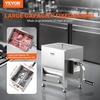 image:imageVEVOR Manual Meat Mixer 10L Fixed Tank  Heavy Duty Stainless Steel Hand Mixer for Ground Beef amp Sausage Max 15lb Mixing Meat Capacity with Gear Box and Lid HandleBX10