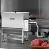 image:imageVEVOR Manual Meat Mixer 10L Fixed Tank  Heavy Duty Stainless Steel Hand Mixer for Ground Beef amp Sausage Max 15lb Mixing Meat Capacity with Gear Box and Lid HandleBX60