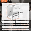 image:imageVEVOR Manual Meat Mixer 10L Fixed Tank  Heavy Duty Stainless Steel Hand Mixer for Ground Beef amp Sausage Max 15lb Mixing Meat Capacity with Gear Box and Lid HandleBX10