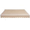 image:imageVEVOR Manual Retractable Awning 13 x 8 ft Outdoor Patio Awning Retractable Sun Shade Patio Door Window Awning Sunshade Shelter WaterResistant Polyester with Crank Handle for Balcony BackyardKhaki