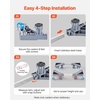 image:imageVEVOR Mini Fridge Stand 1625 Adjustable Dolly Washing Machine Stand Base with 4 Strong Feet 4 Locking Swivel Wheels Furniture Mover Mobile Base for Washing Machine Washer and Dryer