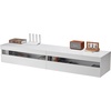 image:imageVEVOR Modern Floating TV Stand Wall Mounted 55 Under TV Shelf Floating Media Console Entertainment Center with Storage Cabinet for Living Room amp Bedroom WhiteWhite
