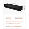 image:imageVEVOR Modern Floating TV Stand Wall Mounted 55 Under TV Shelf Floating Media Console Entertainment Center with Storage Cabinet for Living Room amp Bedroom WhiteBlack
