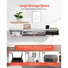 image:imageVEVOR Modern Floating TV Stand Wall Mounted 55 Under TV Shelf Floating Media Console Entertainment Center with Storage Cabinet for Living Room amp Bedroom WhiteWhite