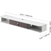 image:imageVEVOR Modern Floating TV Stand Wall Mounted 55 Under TV Shelf Floating Media Console Entertainment Center with Storage Cabinet for Living Room amp Bedroom WhiteWhite