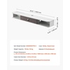 image:imageVEVOR Modern Floating TV Stand Wall Mounted 55 Under TV Shelf Floating Media Console Entertainment Center with Storage Cabinet for Living Room amp Bedroom WhiteWhite