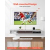 image:imageVEVOR Modern Floating TV Stand Wall Mounted 55 Under TV Shelf Floating Media Console Entertainment Center with Storage Cabinet for Living Room amp Bedroom WhiteWhite