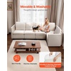 image:imageVEVOR Modular Sectional Sofa Modern 5Seater Modular Sofa with Hidden Storage Customizable Cloud Sectional Couch Solid Wood Frame Upholstered Comfy Couch for Living Room Bedroom BeigeBeige