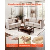 image:imageVEVOR Modular Sectional Sofa Modern 5Seater Modular Sofa with Hidden Storage Customizable Cloud Sectional Couch Solid Wood Frame Upholstered Comfy Couch for Living Room Bedroom BeigeBeige