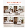 image:imageVEVOR Modular Sectional Sofa Modern 5Seater Modular Sofa with Hidden Storage Customizable Cloud Sectional Couch Solid Wood Frame Upholstered Comfy Couch for Living Room Bedroom BeigeBeige