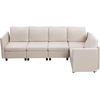 image:imageVEVOR Modular Sectional Sofa Modern 5Seater Modular Sofa with Hidden Storage Customizable Cloud Sectional Couch Solid Wood Frame Upholstered Comfy Couch for Living Room Bedroom BeigeBeige