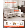 image:imageVEVOR Modular Sectional Sofa Modern 5Seater Modular Sofa with Hidden Storage Customizable Cloud Sectional Couch Solid Wood Frame Upholstered Comfy Couch for Living Room Bedroom BeigeBeige