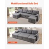image:imageVEVOR Modular Sectional Sofa Modern 5Seater Modular Sofa with Hidden Storage Customizable Cloud Sectional Couch Solid Wood Frame Upholstered Comfy Couch for Living Room Bedroom BeigeGrey