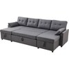 image:imageVEVOR Modular Sectional Sofa Modern 5Seater Modular Sofa with Hidden Storage Customizable Cloud Sectional Couch Solid Wood Frame Upholstered Comfy Couch for Living Room Bedroom BeigeGrey